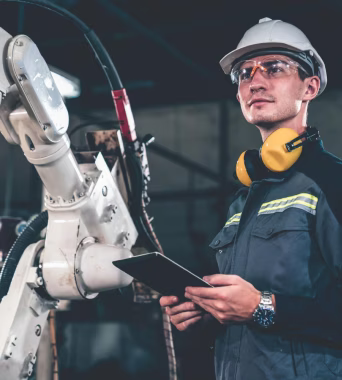 Illustration du suivi de la production en temps réel avec le MES Opera dans un environnement industriel
